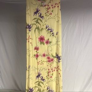Floral Yellow Maxi Dress
